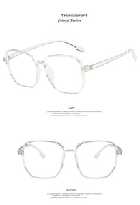 2022 Trends Anti Blue Light Oversized Glasses Computer Women Blue Blocking Gaming  Men Transparen Eyeglasses Spectacles Frame