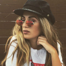 Load image into Gallery viewer, Small Oval Mirror Sunglasses For Women Luxury 2022  Men Brand Designer Eyewear Shades Ladies Alloy Sun Glasses UV400 Eyeglasses