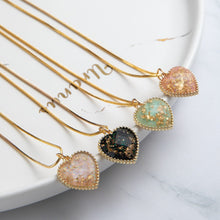 Load image into Gallery viewer, Romantic Sweet Cute Colorful Heart Shape Pendant Link Chain Necklaces for Women And Girls Wedding Engagement Accessories Jewelry