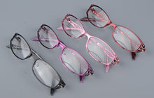 Load image into Gallery viewer, BCLEAR Women Prescription Optical Eyeglasses Frames with Golden Hollow Out Eyeglasses Frame With Flower Female Spectacle Eyewear