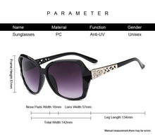 Carica l'immagine nel visualizzatore di Gallery, Occhiali da sole quadrati alla moda da donna di marca di lusso grandi occhiali da sole viola tonalità di specchio femminili signore Oculos De Sol Feminino 