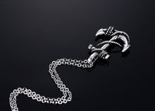 Load image into Gallery viewer, New Fashion Arrow Necklace for Men Black Metal Punk POP Cross Pendant Necklace Trendy Simple Chain Jewelry Gift collar hombre