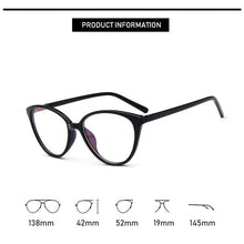 Carica l&#39;immagine nel visualizzatore di Gallery, Women Spectacle Glass frame Anti Blu Rays Blue Light Blocking Female clear lens Girls nerd black red optical eyeglasses frame