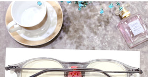 Transparent Clear Optical Glasses Frame Women Retro Round Anti Blue Light Eyeglasses Frame Prescription Myopia Eyewear Frame