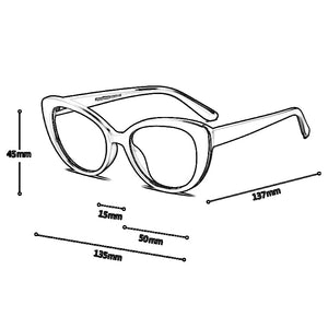 Pixcico 45677 Cat Eye Glasses Frames Women  Optical Fashion Computer Glasses