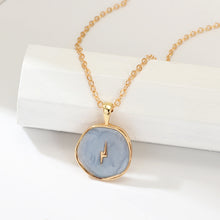 Carica l&#39;immagine nel visualizzatore di Gallery, New Fashion Necklace Alloy Drop Oil Love Heart Moon Lightning Necklaces Elegant Cute Round Party Gift Jewelry For Women