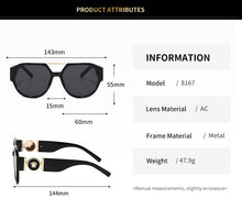 Carica l'immagine nel visualizzatore di Gallery, Cat Eye Sunglasses Women Vintage Fashion Butterfly Mirror Sun Glasses Female Retro Summer Style Metal Eyeglasses Luxury