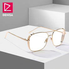 Carica l'immagine nel visualizzatore di Gallery, Moda blu occhiali da sole senza montatura donne 2022 UV400 lusso aviazione signore occhiali da sole occhiali tonalità zonnebril dames