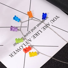 Load image into Gallery viewer, Cute  Cartoon Bear Chain Necklaces, Candy Color Pendant For Women&amp;Girl Daily Jewelry Party Gifts