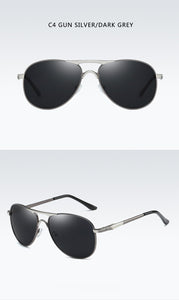 Luxury Brand  Polarized Sunglasses Men Women Gradient Lens Alloy metal frame Round Sun glasses Pilot Driving