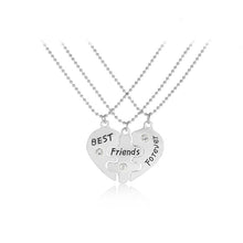 Carica l&#39;immagine nel visualizzatore di Gallery, Fashion Best Friends Honey Love Couple Pendant Necklace 2 Pcs/ Set Rainbow Broken Heart BFF Good Friends Friendship Jewelry Gift