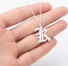 Load image into Gallery viewer, Stainless Steel Gold Color Chain Special Designed Initials Necklace A/B/C/D/E/F Custom Letter Necklace for Women