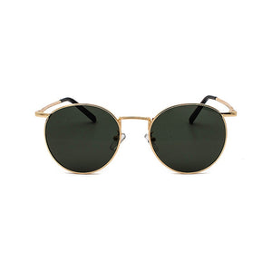 Fashion Clear Lens Metal Frame Sunglasses Retro Woman Glasses  Male Sun Glasses Round Gold UV400 Birthday Gift Items
