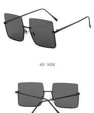 Load image into Gallery viewer, 2022 Sunglasses Women Luxury Sun Glasses For Women Glasses Retro Brand Square Sunglasses Women Metal Half Frame Eyewear
