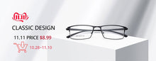 Load image into Gallery viewer, Gmei Optical Brand Designer Square Black Men&#39;s Eyeglasses Frames Ultralight Plastic TR90 Full Rim Women&#39;s Glasses Frame H8014