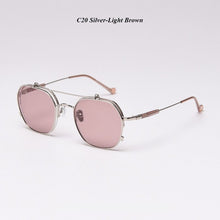 Load image into Gallery viewer, Steampunk Flips Up Sunglasses Women Vintage Polarized Sunglasses Men Sun Glasses Women Brand UV400 Eyeglasses Shades