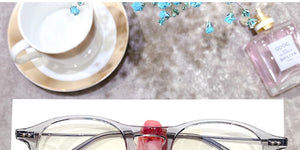Transparent Clear Optical Glasses Frame Women Retro Round Anti Blue Light Eyeglasses Frame Prescription Myopia Eyewear Frame