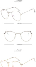 Load image into Gallery viewer, 2022 Glasses Frame Women Luxury Round Eyeglasses Frames Vintage Brand Designer Blue Light Eyewear Gafas De Mujer