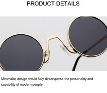 Load image into Gallery viewer, Vintage Red Round Sunglasses Women Men Fashion Brand Designer Sun Glasses Female Male Retro Small Frame Circle Hip Hop Oculos