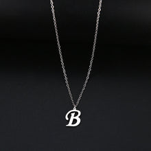 Carica l&#39;immagine nel visualizzatore di Gallery, Women A-Z Alphabet Letter Pendant Necklaces Personalization Stainless Steel Necklace Glamour Jewelry