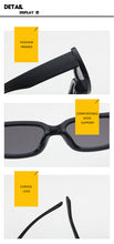 Carica l&#39;immagine nel visualizzatore di Gallery, Trendy Rectangle Sunglasses Women Green Fluorescent Street Shot Eyewear Black Thick Frame Fashion Female Cool Sun Glasses