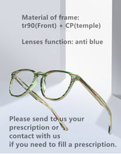 Load image into Gallery viewer, 2022 New Vintage TR90 Women Style Fashion Square Anti Blue Light Eyeglasses Quality Retro Optical Frame Brand Design Eyewear