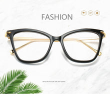 Load image into Gallery viewer, RBENN Lady Cat Eye Glasses Frames For Women Sexy Oversized Metal Frame Brand Designer Optical Eyeglasses Fashion Eyewear Female
