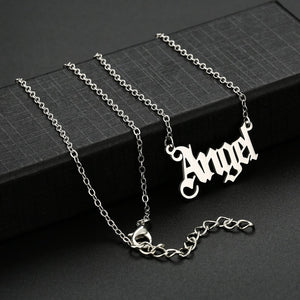 High Quality 2020 New Fashion Jewelry Gold Babygirl Letter Necklace Name Pendants Lovely Gift for the Mom