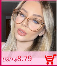 Load image into Gallery viewer, 2022 Fashion Square Anti-blue Glasses Frame Women Vintage Metal Optical Transparent Eyeglasses Female No Degree Oculos Feminino
