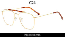 Load image into Gallery viewer, Classic Retro Double Beam Men Glasses Frames Metal Alloy Designer Pilot Frame For Myopia Reading Prescription Eyeglasses M1876