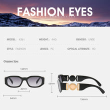 Load image into Gallery viewer, Fashion  luxury sunglasses women Personalized Metal Avatar Decorative Men Sunglasses Small Frame Women Sun glasses UV400