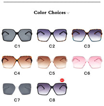 Load image into Gallery viewer, New Sunglasses Women Oversize Fashion Gradient Brand Designer Female Sun Glasses UV400 lentes de sol mujer очки
