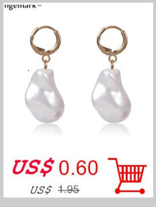 Punk Unique Imitation Pearl Chain Necklace for Women Wedding Steampunk 2020 Gothic Twisted Chunky Thick Choker Necklace Jewelry