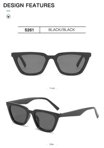 ERILLES Vintage Cat Eye Sunglasses Women Fashion Luxury Sexy Small Frame UV400 Sun Shades Glasses Female Oculos De Sol Feminino