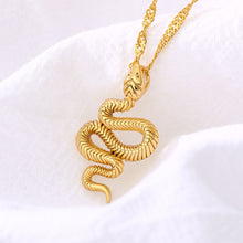 Load image into Gallery viewer, Stainless Steele Snake Necklace 2020 Cute Animal Snake Pendant Necklace For Women Temperament Snake Pendant Necklace Jewelry