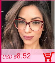 Load image into Gallery viewer, 2022 New Fashion Oversized Cat Eye Glasses Frame Women Brand Optical Anti-blue Eyeglasses Female Oculos Feminino Spectacles
