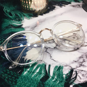 2022 Round Glasses Frame Glasses Women Mirror Eyeglasses Frames Women/Men Anti Blue Light Glasses Okulary