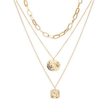Carica l&#39;immagine nel visualizzatore di Gallery, 17KM Fashion Multi Layer Lock Portrait Pendants Necklaces For Women Gold Metal Key Heart Necklace New Design Jewelry Gift