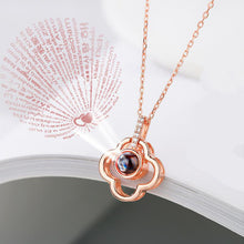 Load image into Gallery viewer, 100 Languages Love Necklace Heart Pendant Wedding Romantic I Love You Projection Necklace for Women Girl Friend Ladies Gifts