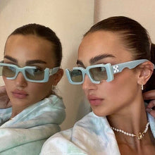 Carica l'immagine nel visualizzatore di Gallery, 2022 new men retro sunglasses men's fashion white sunglasses blue ladies sunglasses shadow retro white glasses