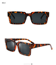 Load image into Gallery viewer, Sunglasses Women Rectangle Frame Transparent Brand Designer Retro Sun Glasses Unisex Square Brown UV400 AE0664