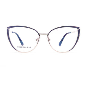 Ann Defee Optical metal Eyeglasses Frame for CAT Women Glasses Prescription Spectacles Full Rim Frame Glasses CH9001