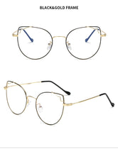Load image into Gallery viewer, Transparent Cat Eye Glasses Frames Women Vintage computer glasses Oversized Eyeglasses Frame Female Optical Spectacles