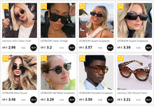 Load image into Gallery viewer, Vintage Square Sunglasses Woman Siamese Oversized Sunglasses Woman/Men Retro Sunglasses Lentes De Sol Mujer