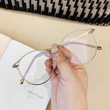 Load image into Gallery viewer, Cat Eye Glasses Frames Women Trending Myopia Frame Transparent Optical Spectacles Rose Gold Fake Eyeglasses