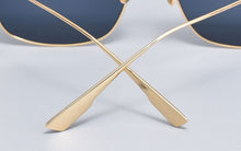 Load image into Gallery viewer, High Quality Luxury Brand Design Stellaire Sunglasses Metal Square Frames Nylon UV400 Lens Sunglasses Women Men With Case