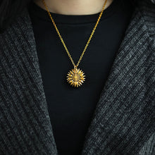 Load image into Gallery viewer, You Are My Sunshine Sunflower Necklaces For Women Rose Gold Silver Color Long Chain Sun Flower Female Pendant Necklace Jewelry