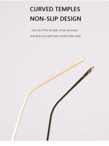 Women Metal Legs Computer Glasses Frame Brand Anti Blue Light Round Eyewear Blocking Glasses Fashion Optical Spectacle Eyeglass