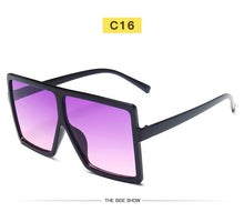 Load image into Gallery viewer, New Square Sunglasses Women Sun Glasses Female Eyewear Eyeglasses Plastic Frame Clear Lens UV400 Shade Fashion Driving