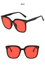 Load image into Gallery viewer, Classic Vintage Square Sunglasses Women Oversized Sunglass Woman Men Retro Black Sun Glasses Shades Goggle